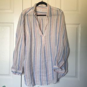 FLASH SALE! Gap striped linen shirt